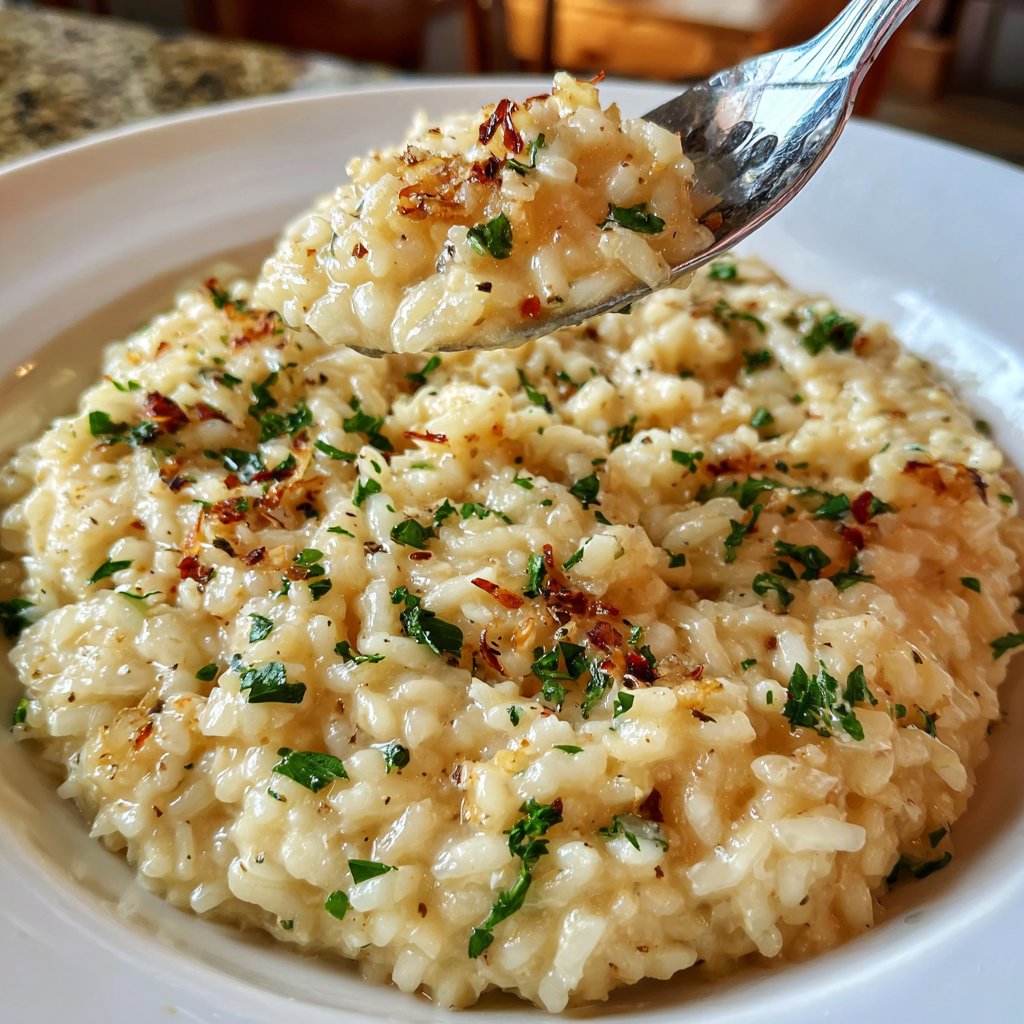 Romantic Roasted Garlic Risotto