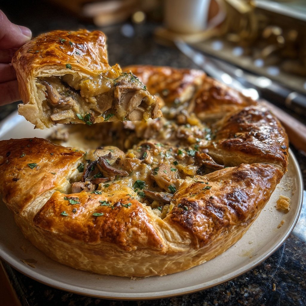 Comfort Food Beef and Mushroom Pot Pie