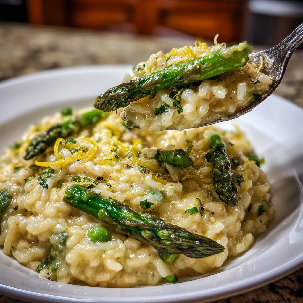Romantic Asparagus Lemon Risotto