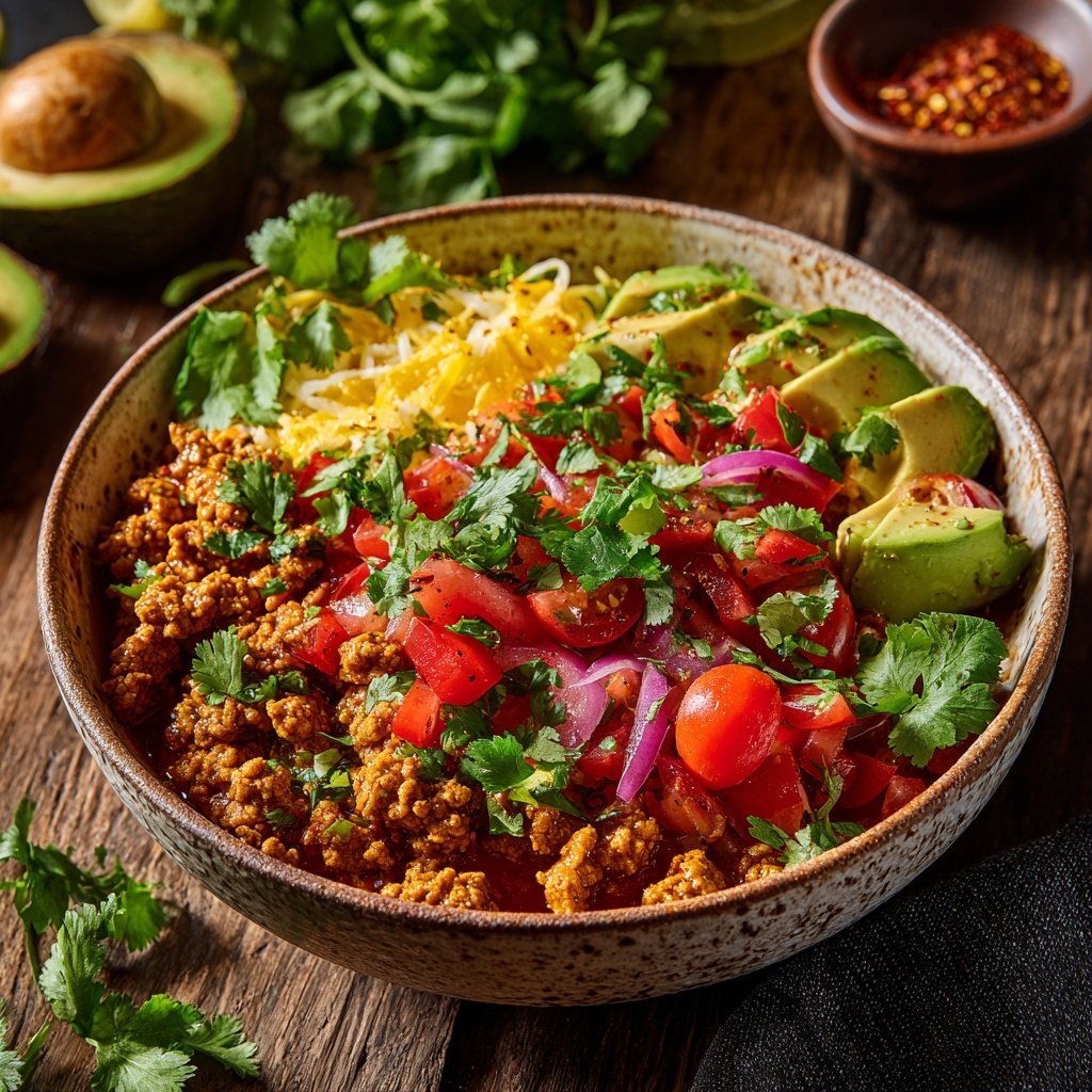 Ground Turkey Taco Bowls