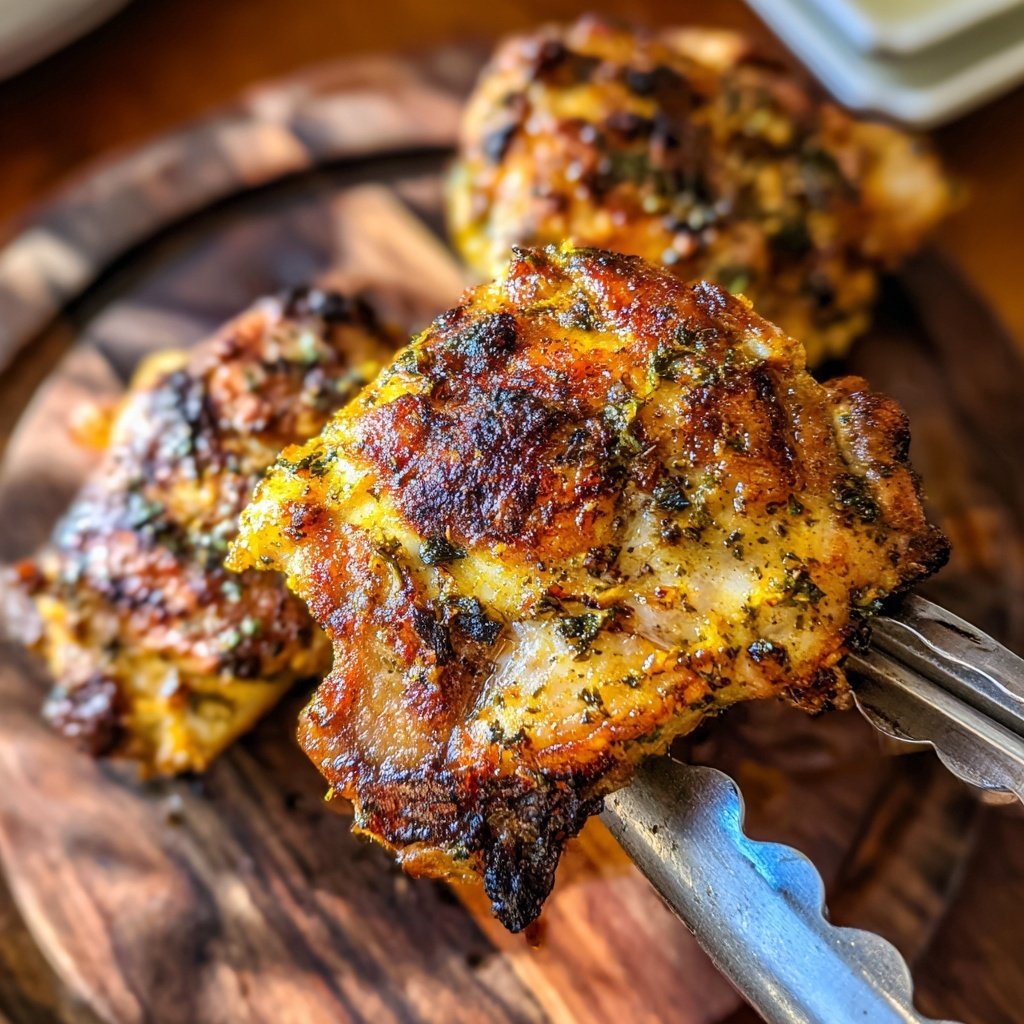 Greek Yogurt Marinated Chicken Thighs