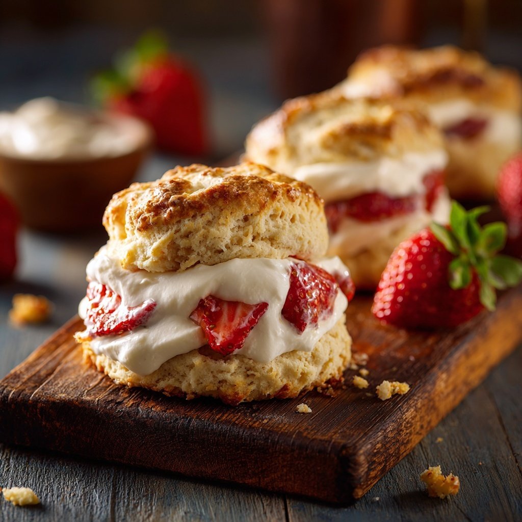 Classic Strawberry Shortcake Biscuits
