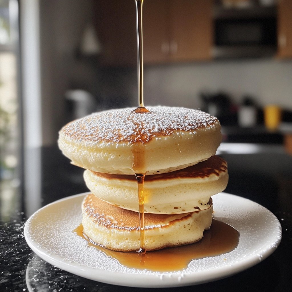 Fluffy Japanese Soufflé Pancakes