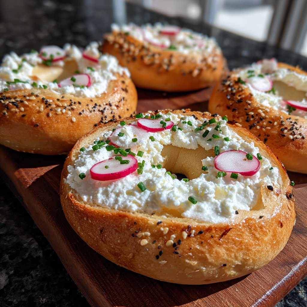 Easy Cottage Cheese Bagels