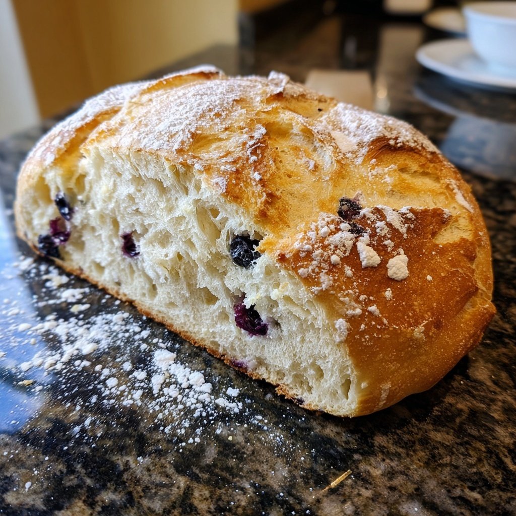Lemon Blueberry Sourdough Bread Easy Method