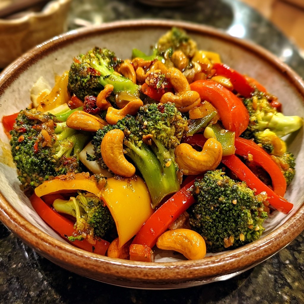Vegetable Stir Fry With Cashews